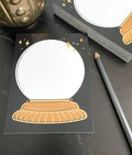 Crystal Ball Notepad, Mystical, Witchy Themed Stationery