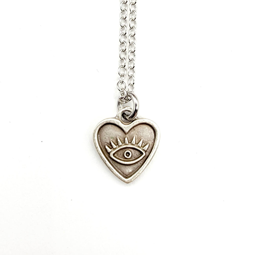 Antique Silver Mystic Gaze Necklace