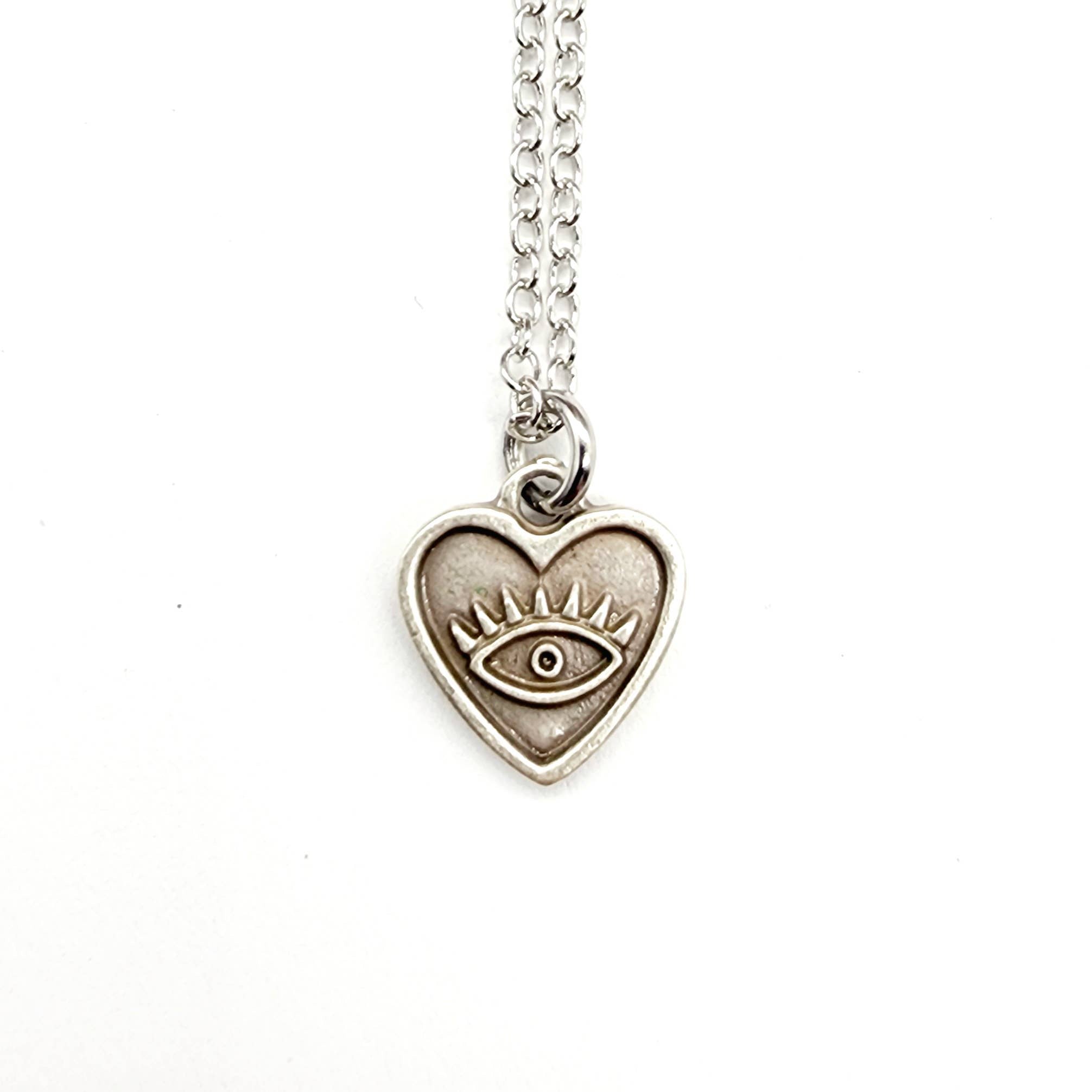 Antique Silver Mystic Gaze Necklace