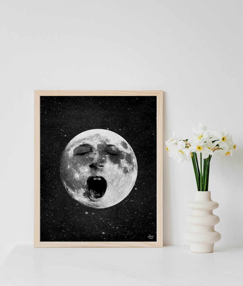 Lazy Old Moon Print