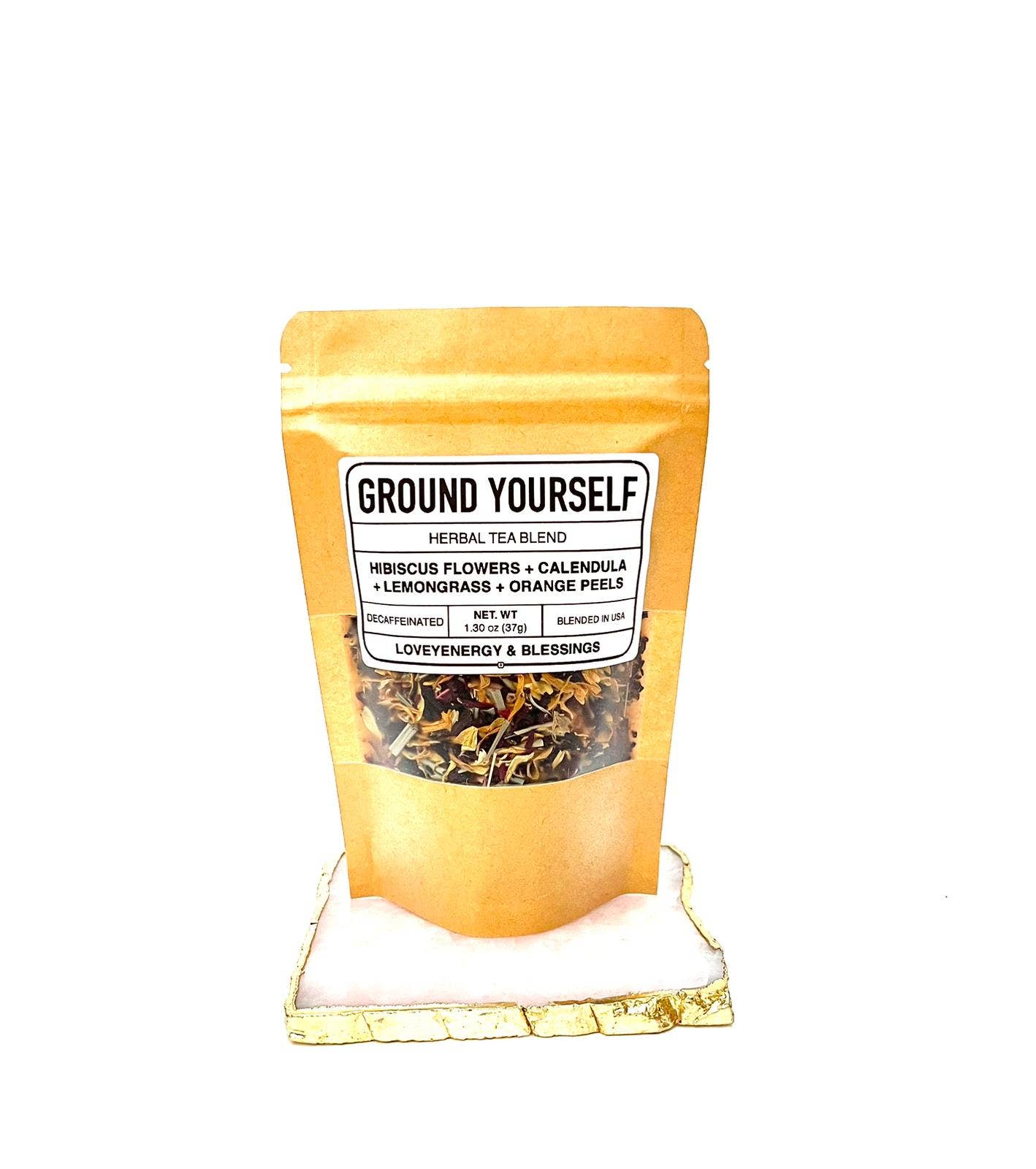 GROUND YOURSELF Handcrafted Herbal Tea Blend 13 Servings