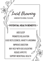 LUCID DREAMING Handcrafted Herbal Tea Blend 13 Servings