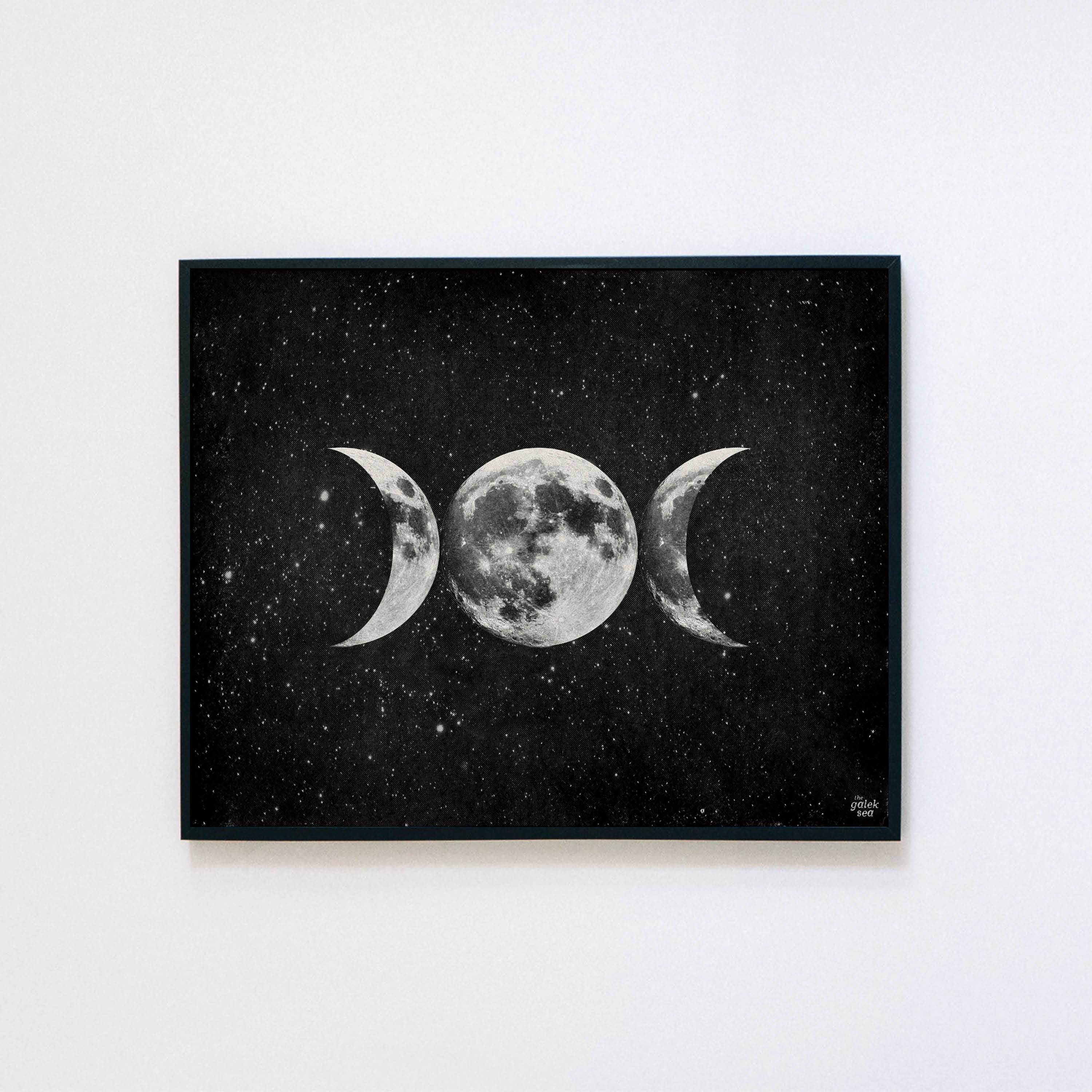 Triple Moon Goddess Print