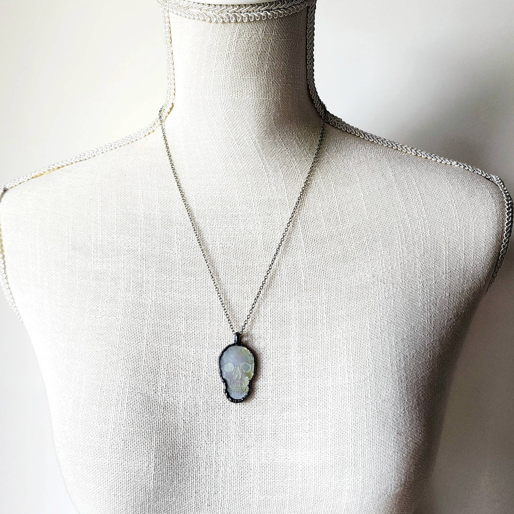 Skull of the Abyss Abalone Necklace