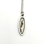 Antique Silver Whispering Raven Pendant Necklace