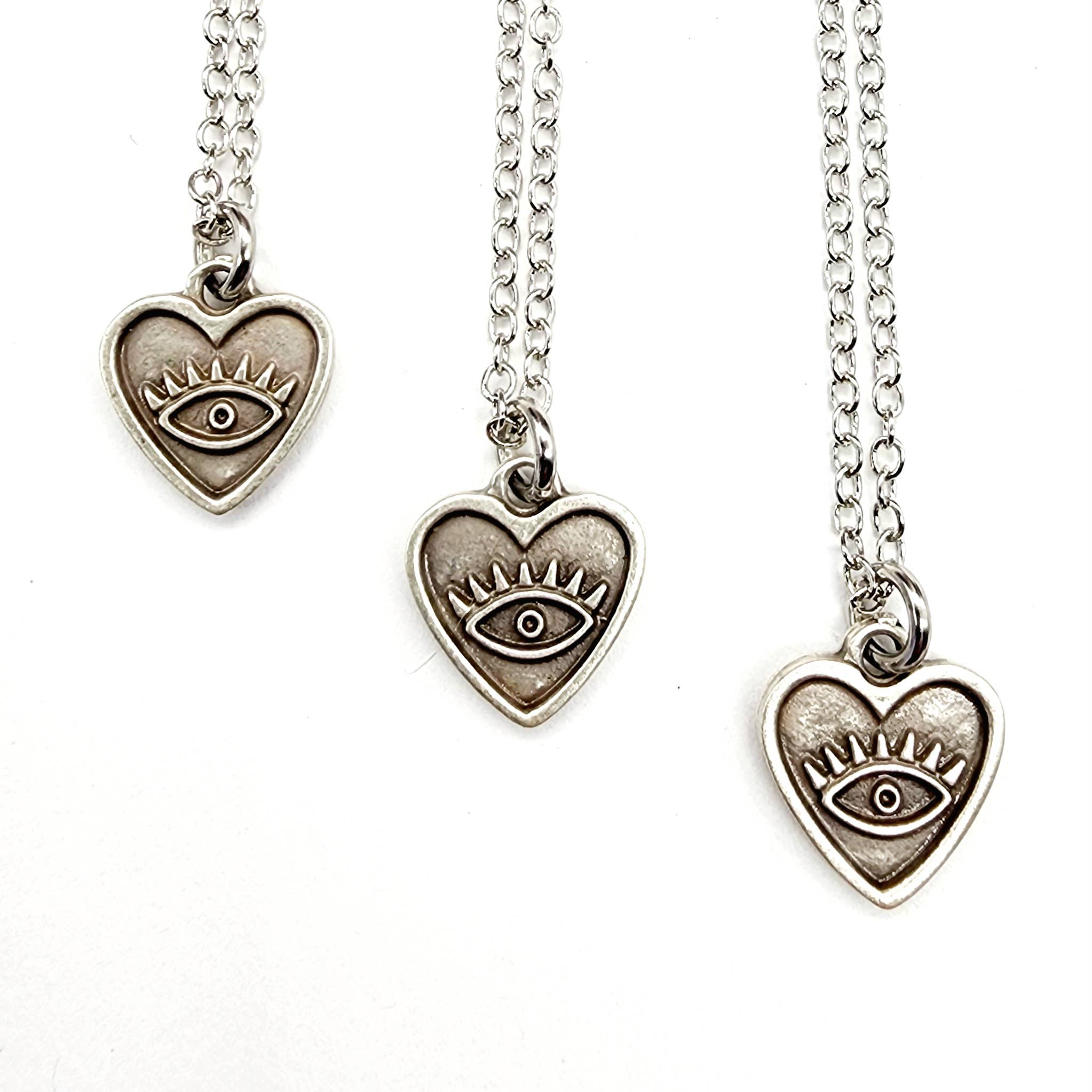 Antique Silver Mystic Gaze Necklace