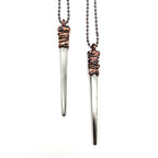 Coffin Nail Necklace - Antique Copper