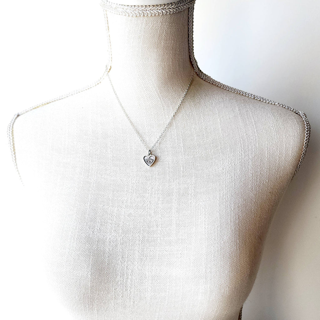 Antique Silver Mystic Gaze Necklace