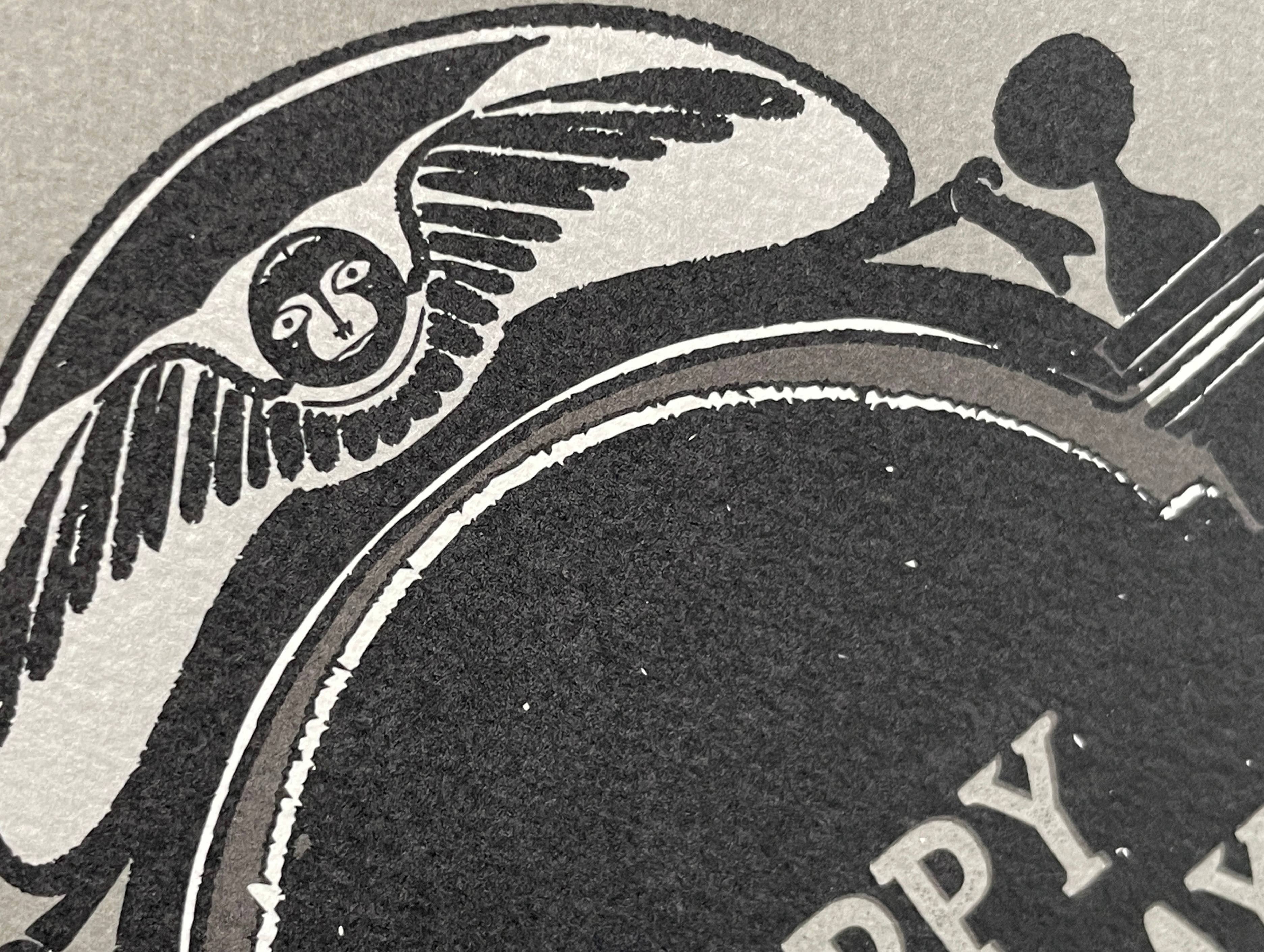 Classic Gravestone Happy Birthday Card,Goth Stationery