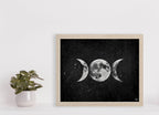 Triple Moon Goddess Print