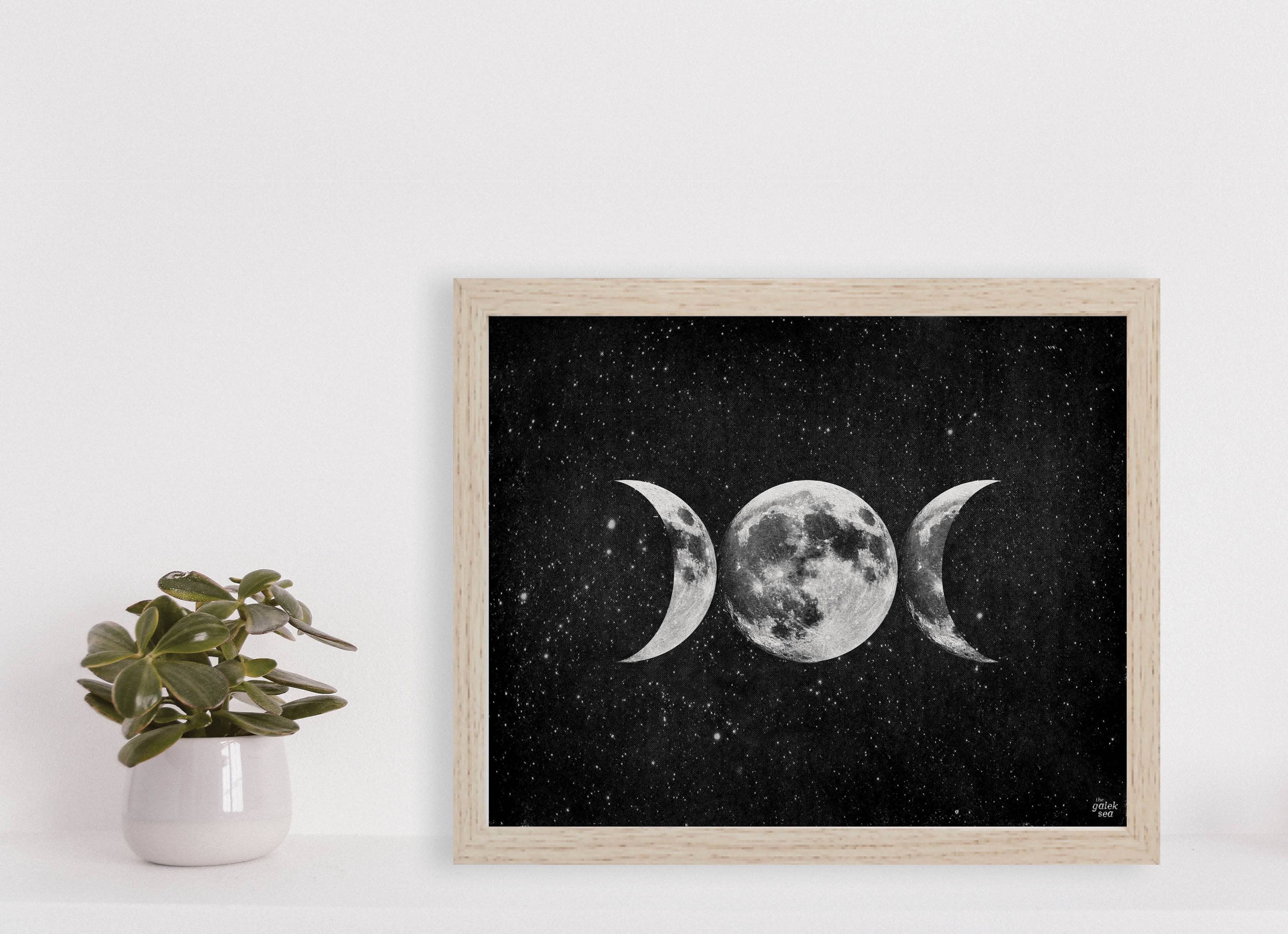 Triple Moon Goddess Print