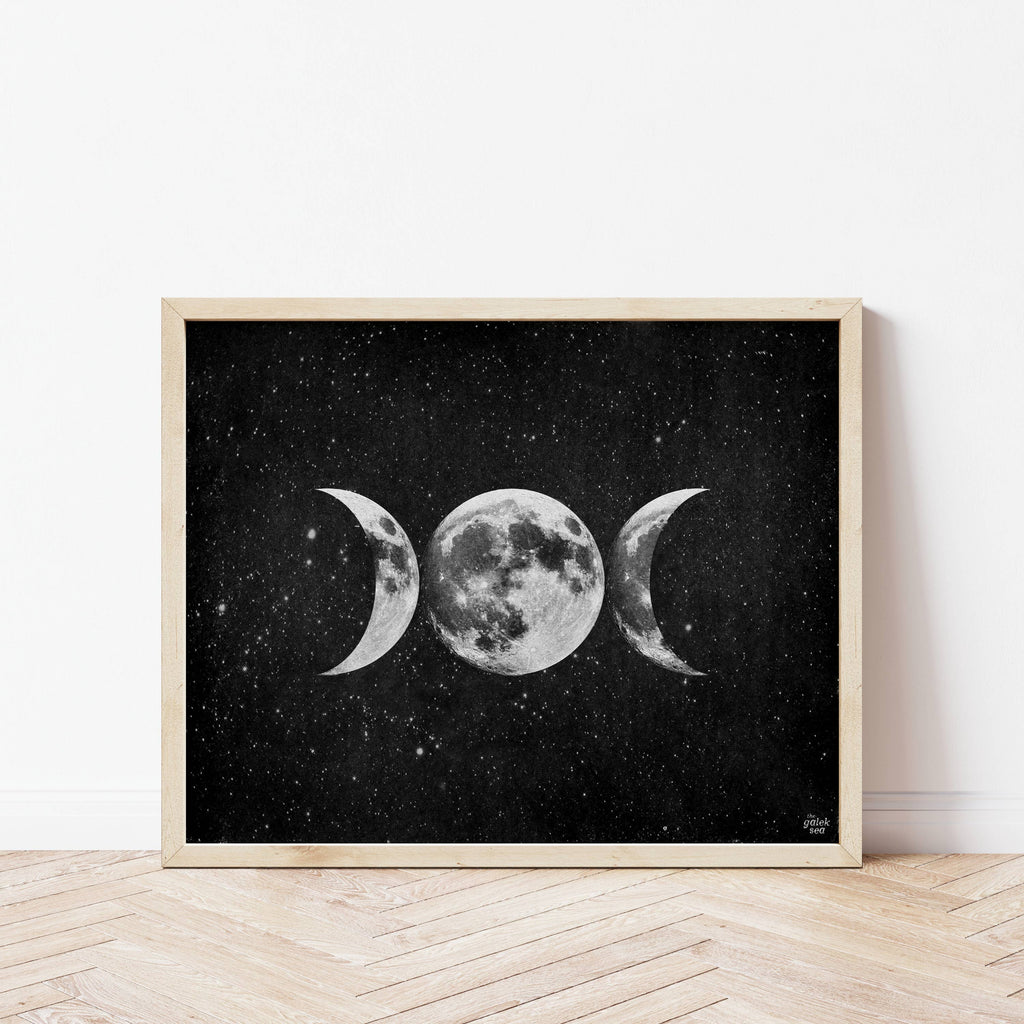 Triple Moon Goddess Print