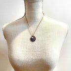 Uranium Glass Lunar Gaze Necklace