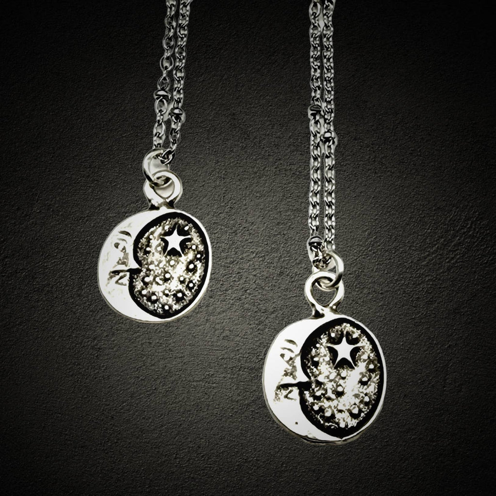 Antique Silver Starry Night Necklace