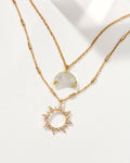 Live by the Sun, Love by the Moon Necklace Set- Moonstone