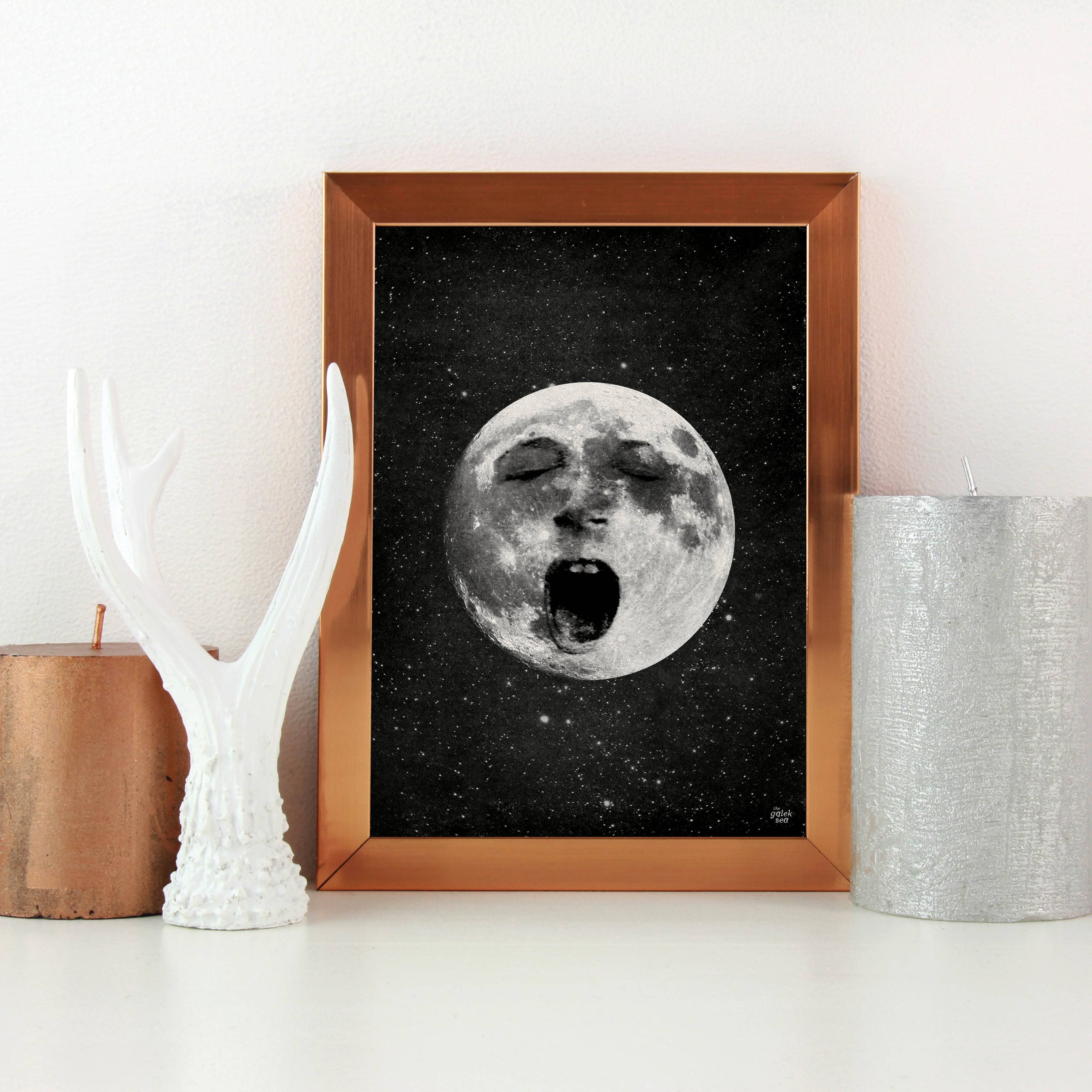 Lazy Old Moon Print
