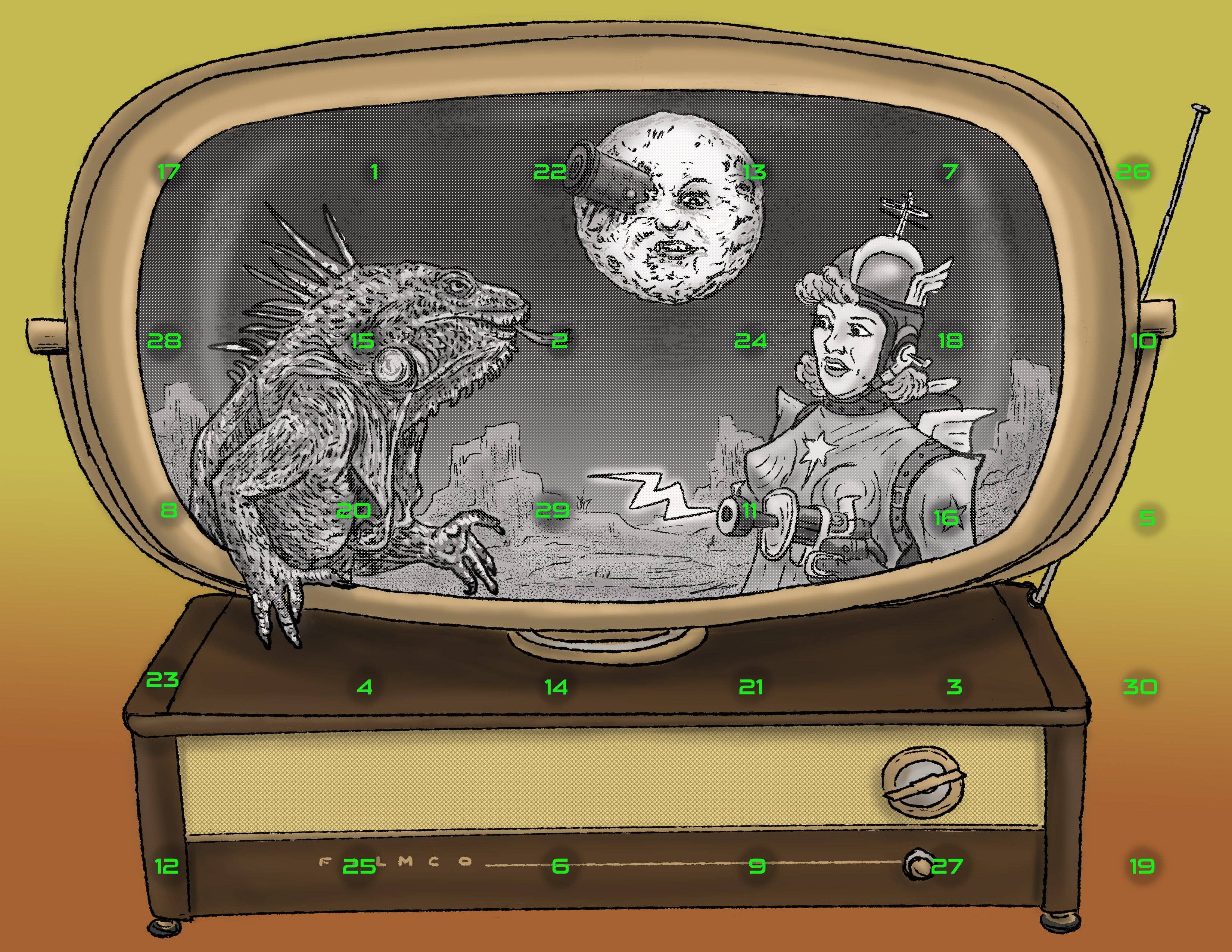 Classic Sci-Fi and Fantasy Month of Movies Calendar