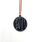 Uranium Glass Lunar Gaze Necklace