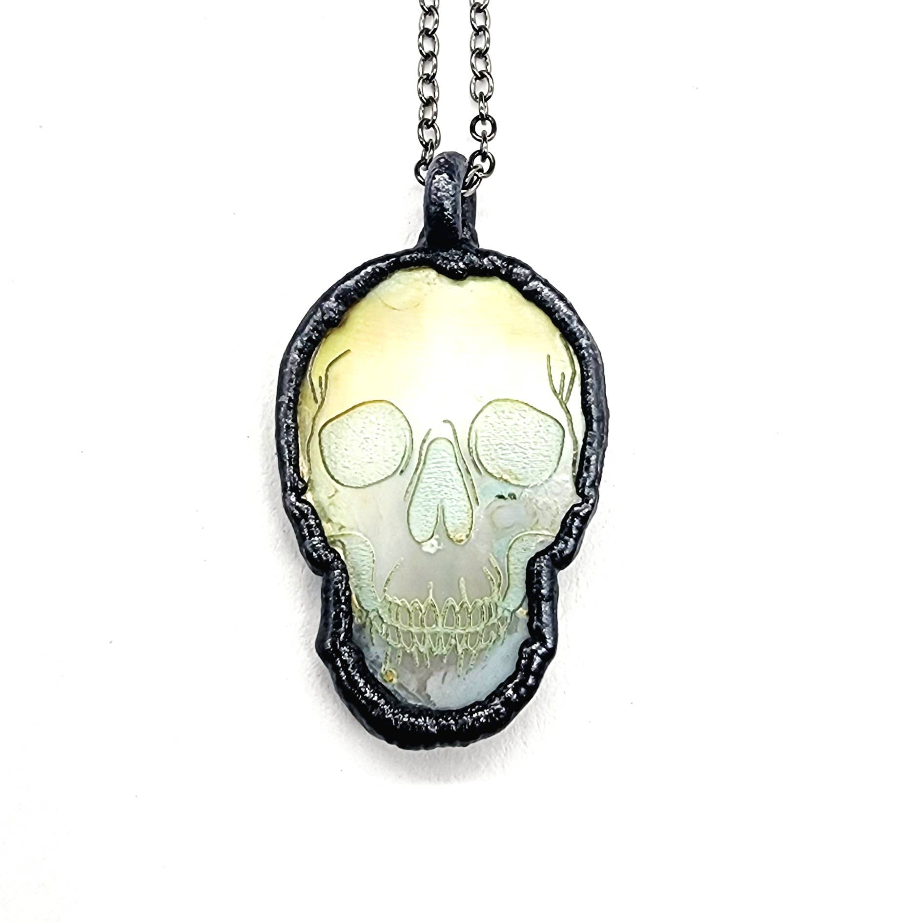 Skull of the Abyss Abalone Necklace