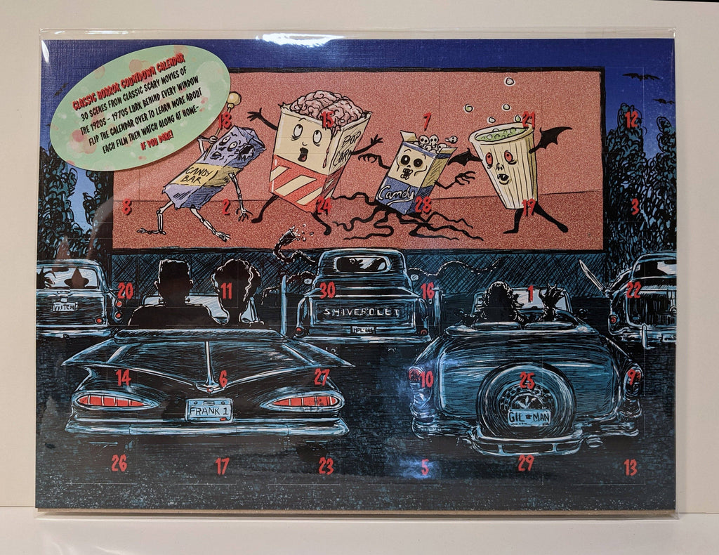 Classic Horror Month of Movies Calendar