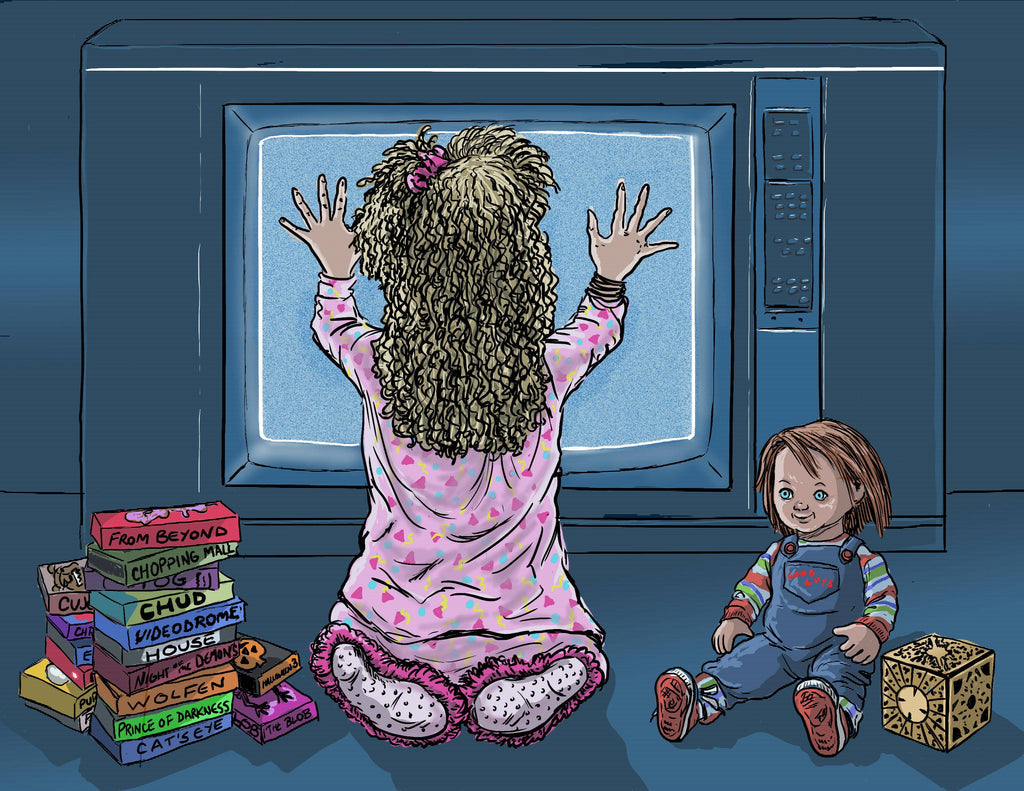 80s Horror Month of Movies Calendar