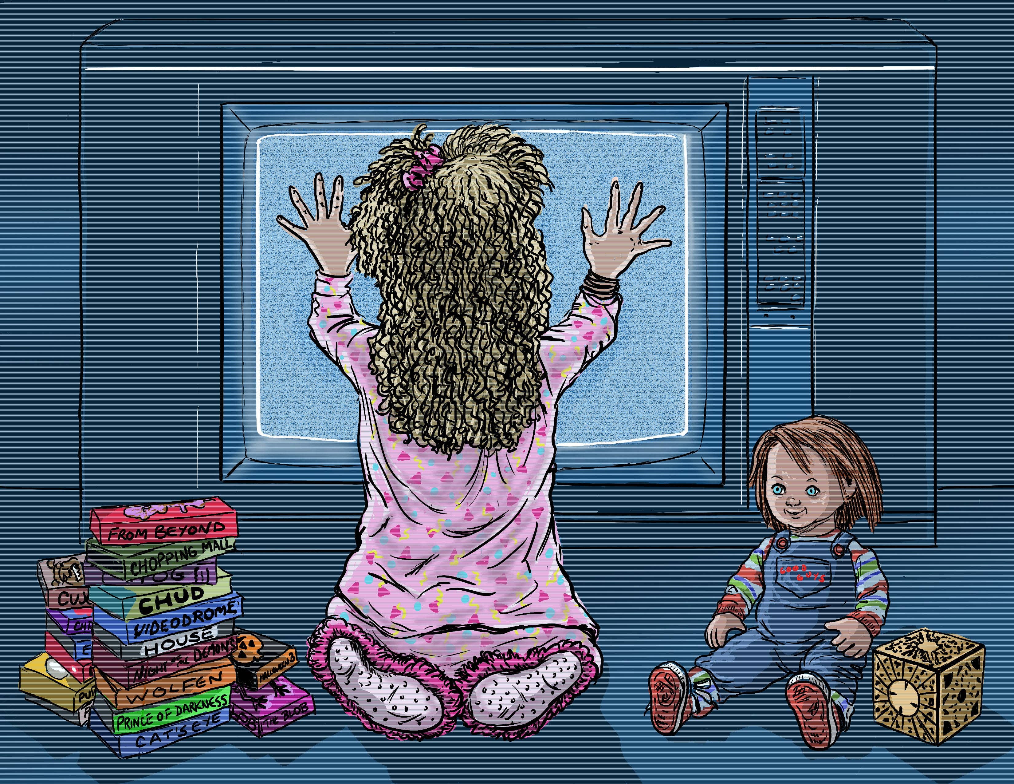 80s Horror Month of Movies Calendar