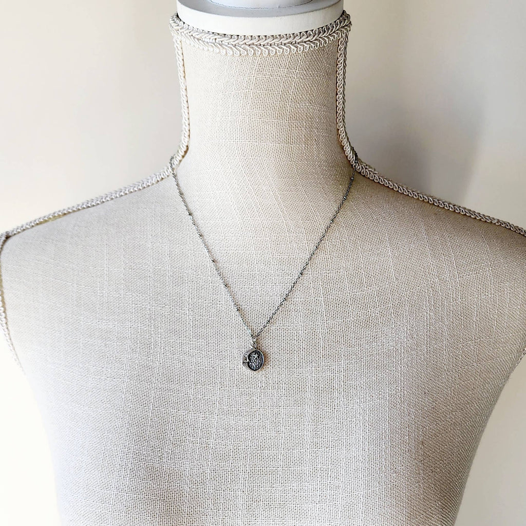 Antique Silver Starry Night Necklace