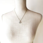 Silver Honeybee Coin Necklace