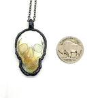 Skull of the Abyss Abalone Necklace