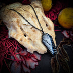 Real Spiderweb Coffin in Black (Necklace)