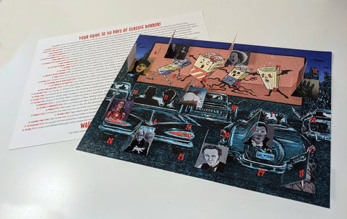Classic Horror Month of Movies Calendar